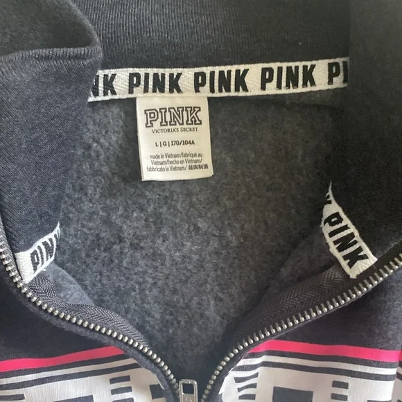 Pink by VS large sweatshirt kangaroo pocket - Picture 8 of 10